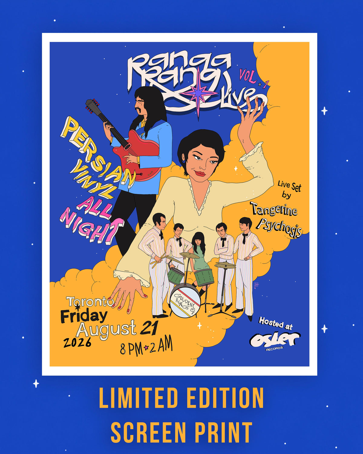 Rangarang Live Vol. 1 : 16" x 20" Screen Print