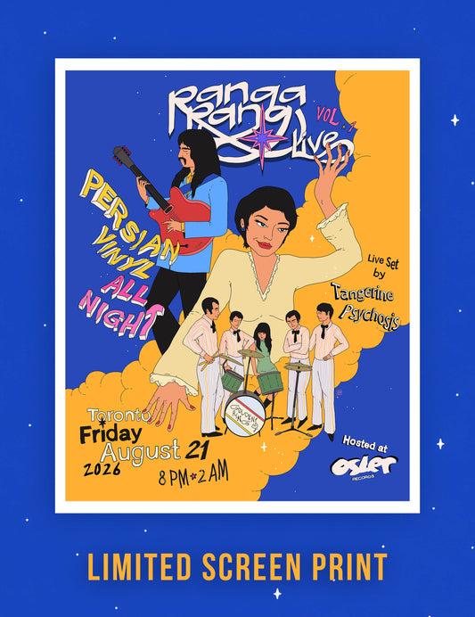 Rangarang Live Vol. 1 : 16" x 20" Screen Print [Pre-order]