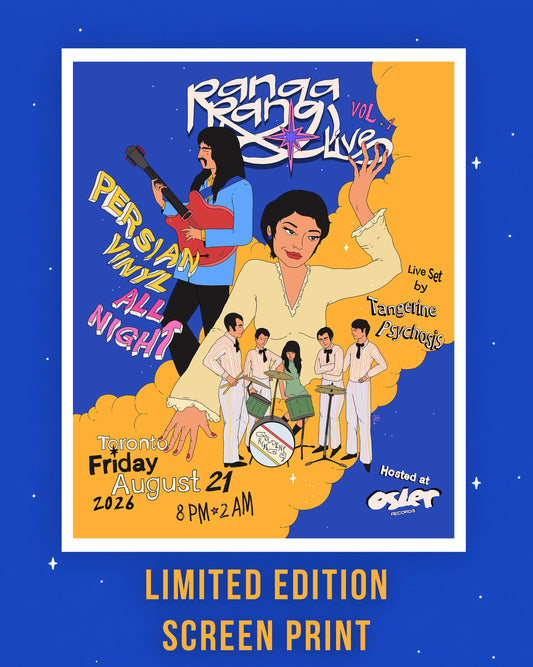 Rangarang Live Vol. 1 : 16" x 20" Screen Print